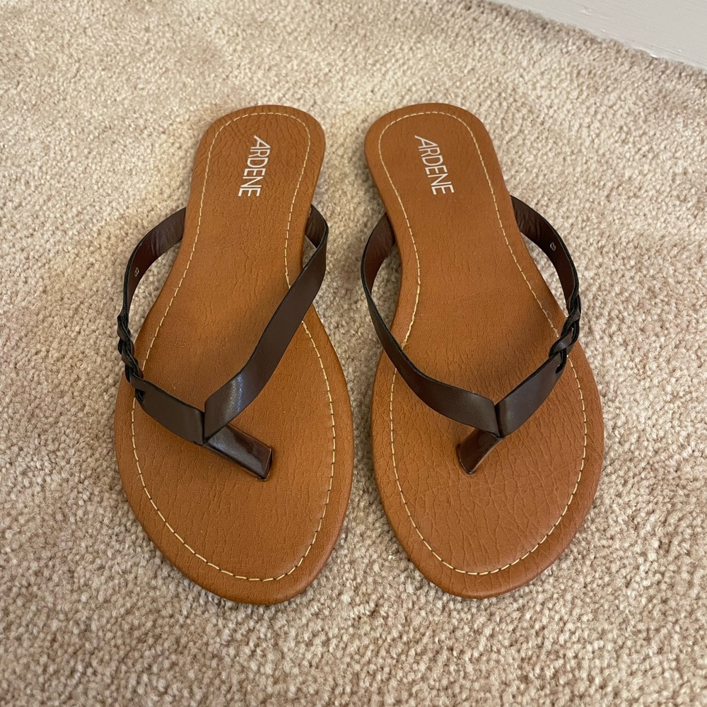 Ardene Sandals Leather Strap Women’s Size 8